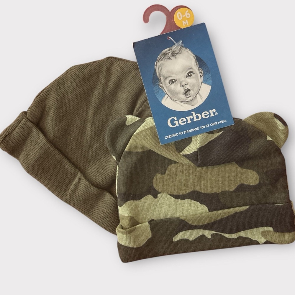 Baby 0-6 months‎ camo beanie cap